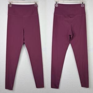Girlfriend Collective Mauve leggings Size S Ribbed Recycled polyester + pocket